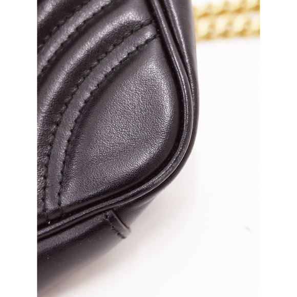 Gucci GG Marmont Quilted Small Shoulder Bag Black - Picture 5 of 5